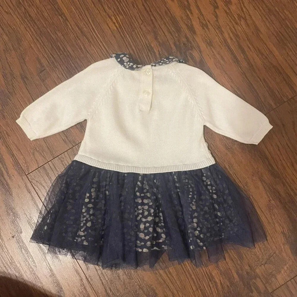 6-9 Months First Impression Sweater & Polka Dot Tulle Dress - Picture 3 of 4
